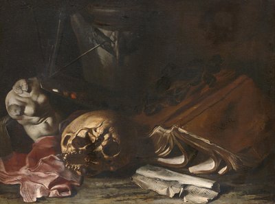 Vanitas-Stillleben von Salvator Rosa
