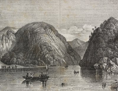 Rogers Passage im Lake George, Vereinigte Staaten von Amerika, Lithographie von Salvatore Puglia aus Poliorama Pittoresco, Nr. 33, 25. März von Salvatore Puglia