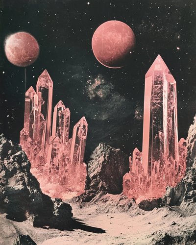 Kosmische Kristalllandschaft von Samantha Hearn