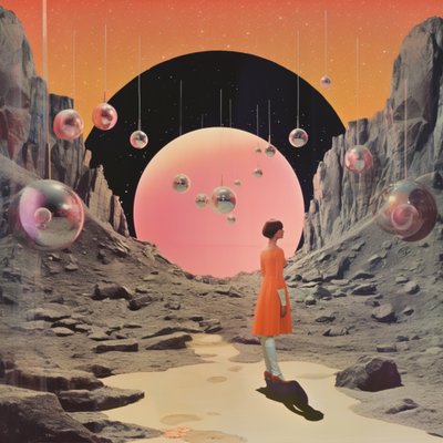 Kosmischer Wüstenreisender von Samantha Hearn