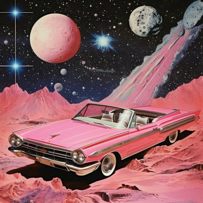 Kosmischer rosa Kreuzer von Samantha Hearn