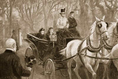 Queen Victorias letzte Fahrt: Osborne, 15. Januar von Samuel (after) Begg