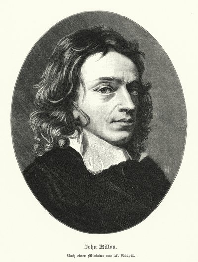 John Milton, englischer Dichter von Samuel (after) Cooper
