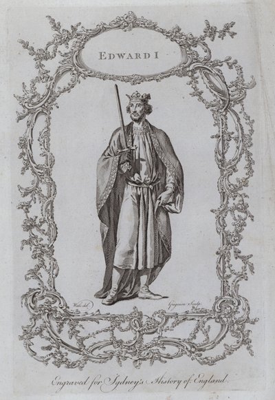 Eduard I. (Gravur) von Samuel (after) Wale