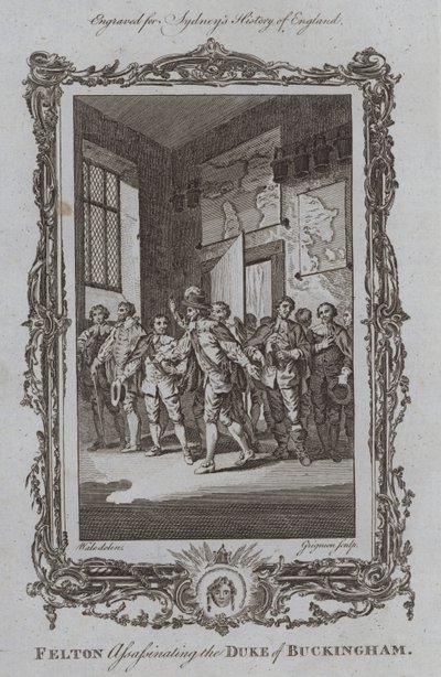 Felton ermordet den Herzog von Buckingham (Gravur) von Samuel (after) Wale