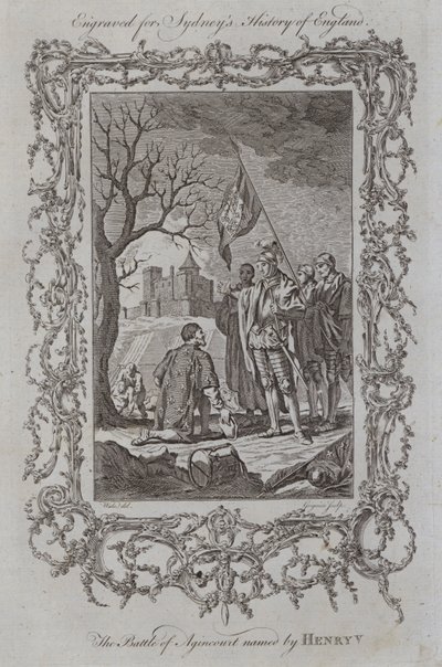 Die Schlacht von Azincourt, benannt von Heinrich V. von Samuel (after) Wale