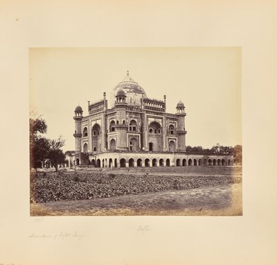 Delhi; Das Mausoleum von Sufter Jung von Samuel Bourne