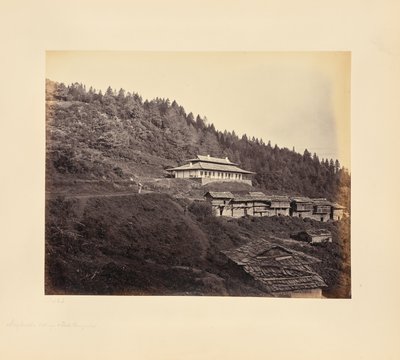 Narkunda; Dorf und Dak Bungalow von Samuel Bourne