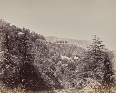 Shimla. Die Yarrows und benachbarte Hügel von Samuel Bourne