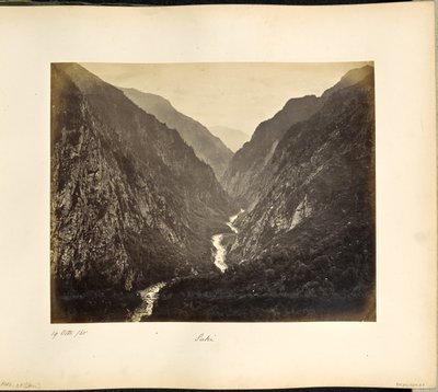 Das Ganges-Tal, vom Dorf Suki, Abend von Samuel Bourne