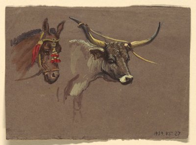 Zeichnung, Studien aus Italien, 1872–73 von Samuel Colman