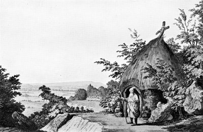 Die Einsiedelei in Selborne, 1777 von Samuel Hieronymous Grimm