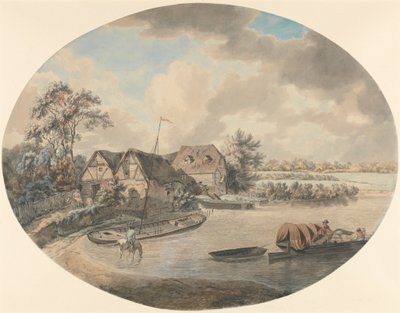Mühle am Avon, Pershore, Worcestershire von Samuel Hieronymus Grimm