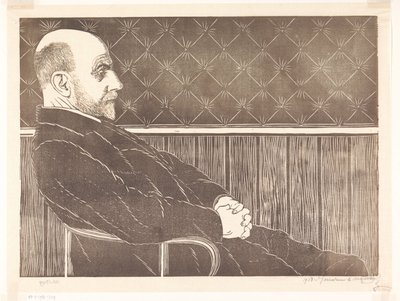 Porträt von Maurits van der Valk von Samuel Jessurun de Mesquita (signed by artist)
