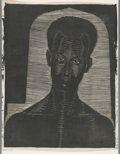 Porträt eines unbekannten Mannes von Samuel Jessurun de Mesquita (signed by artist)