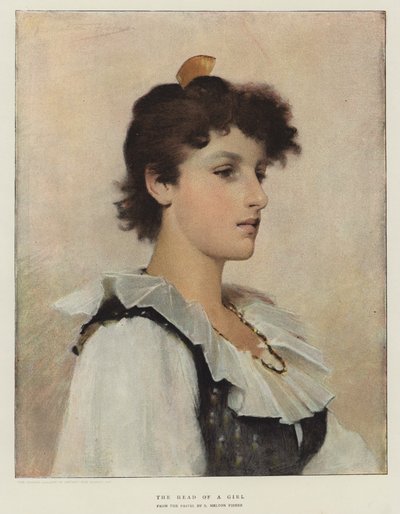 Der Kopf eines Mädchens von Samuel Melton Fisher