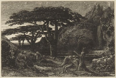 Der Zypressenhain von Samuel Palmer