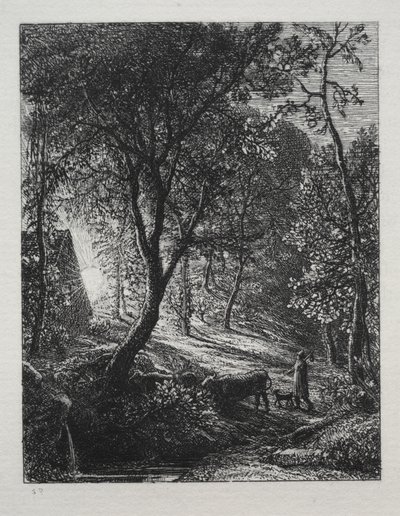 Das Hirtenhaus, 1850 von Samuel Palmer