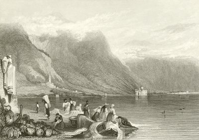 Schloss Chillon, Genfersee, Schweiz von Samuel Prout