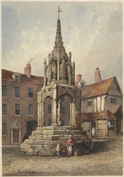 Das Kreuz in Leighton, Bedfordshire von Samuel Prout