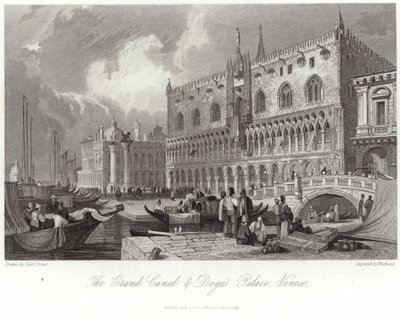 Der Große Kanal und der Dogenpalast von Samuel Prout