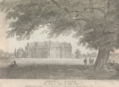 Albyns, Essex, der Sitz von John R. Abdy, Esquire (veröffentlicht von L. Asperne); Seite 7 (Band Eins) von Samuel Rawle