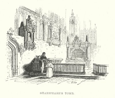 Shakespeares Grabmal von Samuel Williams