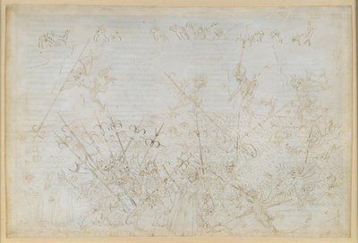 Die Göttliche Komödie, Inferno XXII. Vergil und Dante im achten Kreis der Hölle (Malebolge), 5. Bolgia: Bestrafung der Korrupten; Flucht des Ciampolo von Sandro Botticelli
