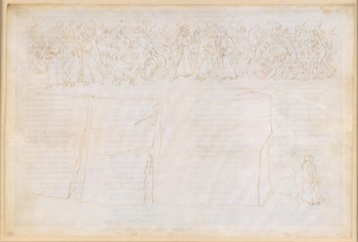 Die Göttliche Komödie, Purgatorio XXV. Aufstieg zum siebten Ring des Purgatoriums: Belehrung über die Leibhaftigkeit der Schatten; Buße der Wollüstigen von Sandro Botticelli
