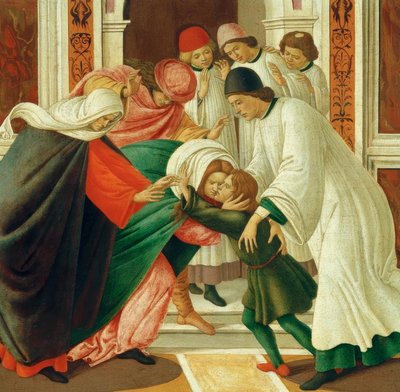 Leben und Wundertaten des hl. Zenobius (Totenerweckung) von Sandro Botticelli