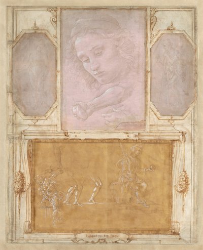 Seite aus der Sammlung von Niccolò Gaddi (sogenannte „Vasari-Seite“) von Sandro Botticelli