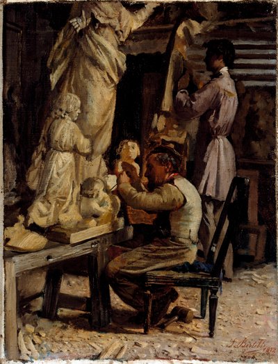 Die Werkstatt des Bildhauers von Sante Bertelli