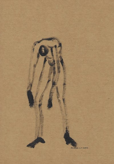 Gebogene Dunkle Figur von Santhosh ch