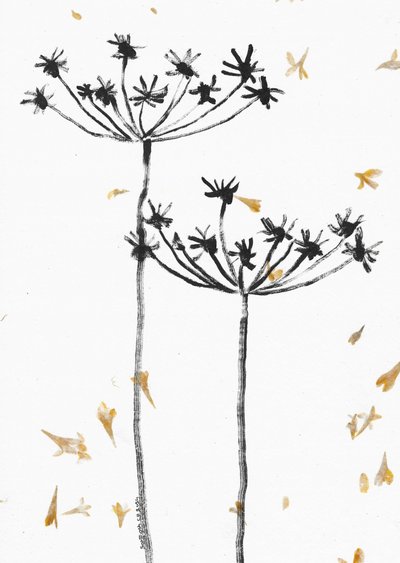 Schwarz-Goldene Herbstbotanik von Santhosh ch