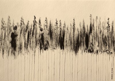 Dunkle Waldfiguren von Santhosh ch