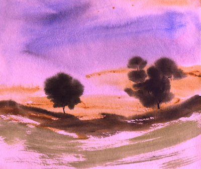 Träumerische Sonnenuntergangslandschaft von Santhosh ch