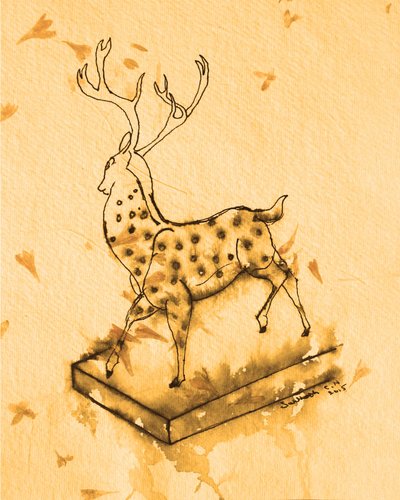 Eleganter gefleckter Hirsch von Santhosh ch