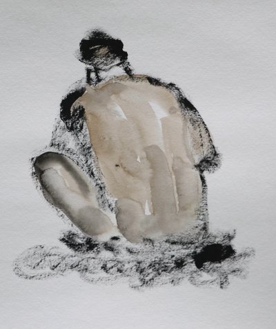 Expressive Aktfigur Skizze von Santhosh ch