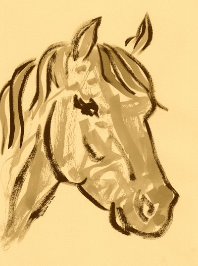 Anmutige Pferdeskizze von Santhosh ch