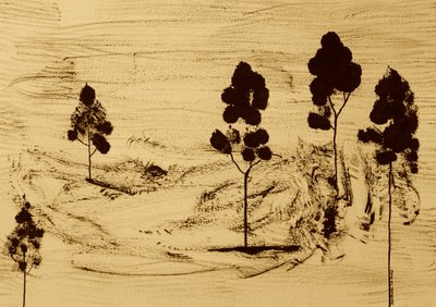 Minimalistische Sepia-Landschaft von Santhosh ch