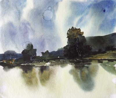 Nebelige Seespiegelung von Santhosh ch