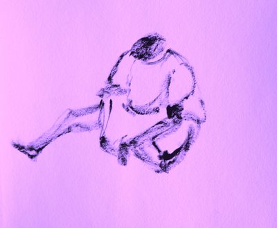 Sitzende Figurenzeichnung von Santhosh ch