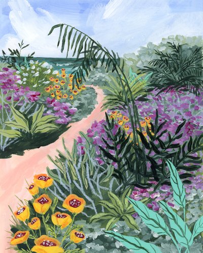Gartenweg am Meer von Sarah Gesek