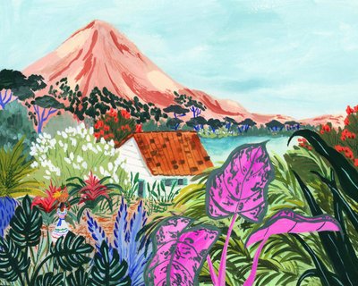 Lebendiges Tropisches Berghaus von Sarah Gesek