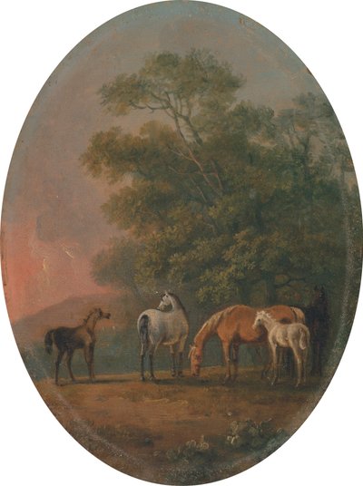 Stuten und Fohlen [1795, Royal Academy of Arts, London, Ausstellungskatalog] von Sawrey Gilpin