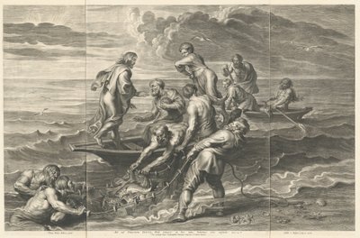 Der wunderbare Fischfang von Schelte Adams Bolswert after Sir Peter Paul Rubens