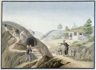 Porzellanherstellung: Brennen des Drachenofens von School Chinese