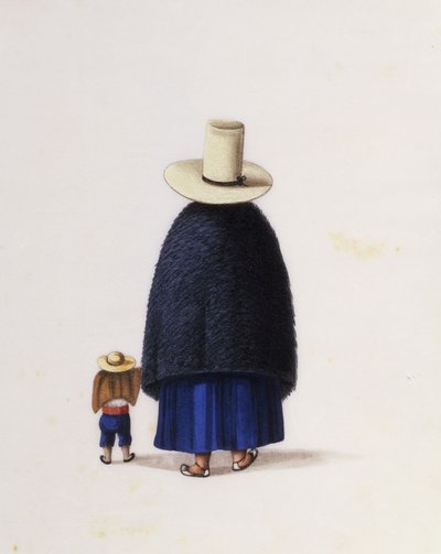 Mutter und Kind, ca. 1860 von School Chinese