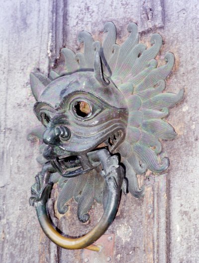 Sanctuary-Klopfer der Kathedrale von Durham, Kopie des Originals aus dem 12. Jahrhundert von School English