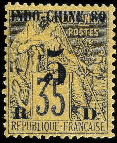Briefmarke von Französisch-Indochina von School French